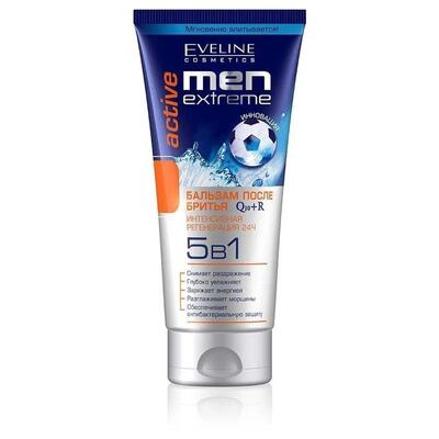 Бальзам после бритья Eveline Men Extreme Active Q10+R 5 в 1, 200 мл
