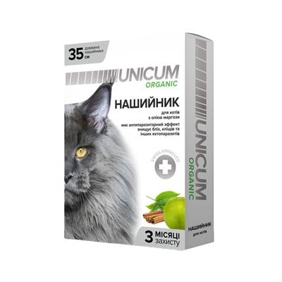 Ошейник Unicum Organic от блох и клещей для кошек, 35 см