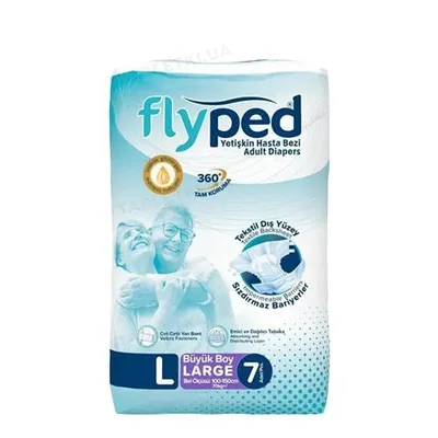 Підгузки для дорослих Fly Ped розмір L, 7 штук