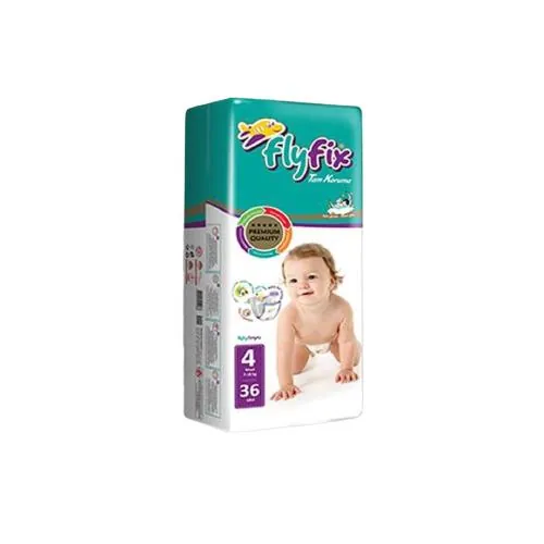 Підгузки FlyFix дитячі розмір 4, 7-18 кг, 36 шт
