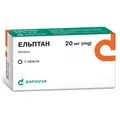 Ельптан таблетки, в/плів. обол. по 20 мг №3