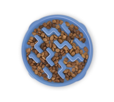 Миска-лабиринт для собак Outward Hound Fun Feeder Slo-Bowl oh67830 средняя, голубая