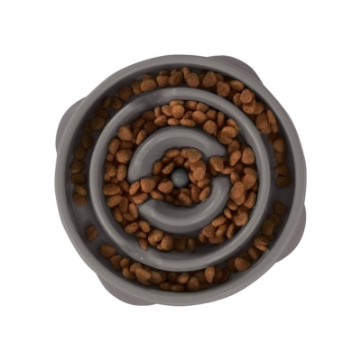 Миска-лабиринт для собак Outward Hound Fun Feeder Slo-Bowl oh69891 средняя, серая