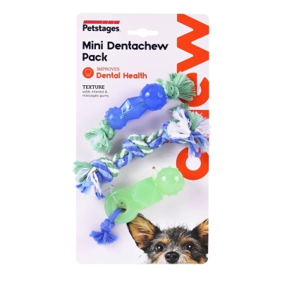 Набор мини-игрушек для собак Petstages Mini Dentachew Pack pt68115 для зубов