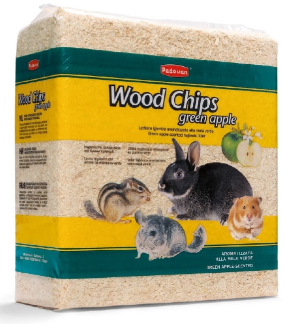Наполнитель для грызунов Padovan Wood chips apple Яблоко, 14 л (1 кг)