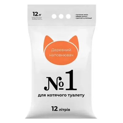 Наповнювач для туалету Collar №1 дерев'яний, 3 кг (12 л)