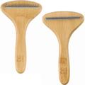 Расческа M-Pets Bamboo Rake Comb with Rotating Teeth с вращающимися зубцами из бамбука для собак и кошек, 31 зубчик