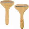 Гребінець M-Pets Bamboo Rake Comb with Rotating Teeth з зубцями, що обертаються, з бамбука для собак та котів, 31 зубчик
