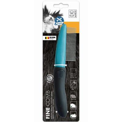 Расческа M-Pets Fine Comb с длинными зубцами для ухода за шерстью собак, 5x22 см