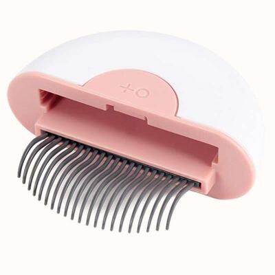 Дешеддер M-Pets 2in1 Mini Pet Comb для собак и кошек, для длинношерстных пород, розовый, 9х9х3 см