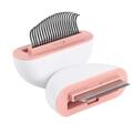 Дешеддер M-Pets 2in1 Mini Pet Comb для собак и кошек, для длинношерстных пород, розовый, 9х9х3 см