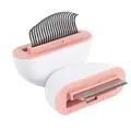 Дешеддер M-Pets 2in1 Mini Pet Comb для собак та котів, для довгошерстних порід, рожевий, 9х9х3 см