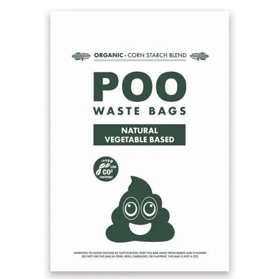 Диспенсер M-Pets Poo Bamboo Waste Bag з бамбуку з органічними мішками для відходів життєдіяльності тварин