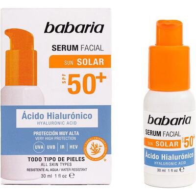 Сыворотка солнцезащитная для лица Babaria Sun SPF50+ с гиалуроновой кислотой, 30 мл