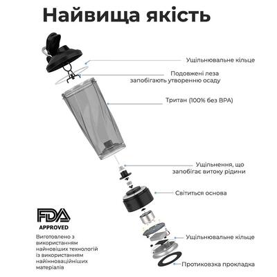 Шейкер VOLTRX Vortex Boost электрический Purple, 700 мл