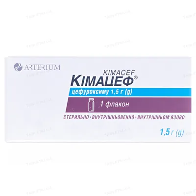 Кімацеф порошок для р-ну д/ін. по 1.5 г №1 у флак.