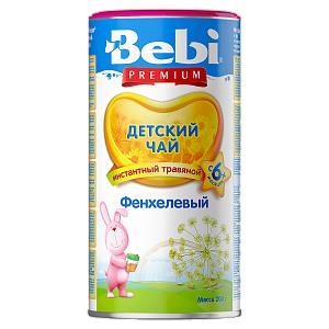 Напиток Bebi Premium Детский чай фенхелевый, сухой быстрорастворимый, 200 г