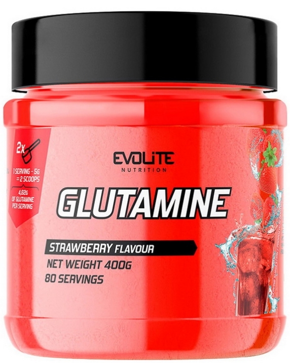 Глютамин Evolite Nutrition Glutamine клубника, 400 г