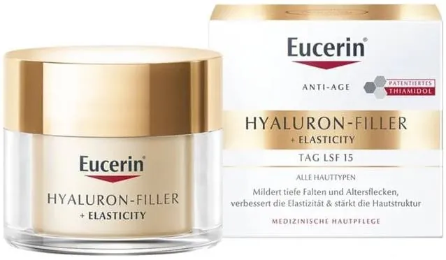 Крем для обличчя Eucerin Hyaluron-Filler + Elasticity SPF15 денний антивіковий для підвищення пружності шкіри (69675), 50мл