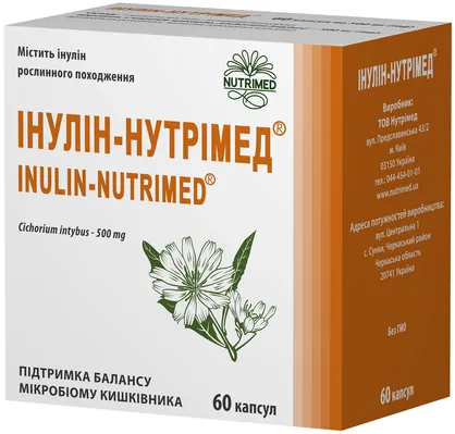 Інулін-Нутрімед капсули по 500 мг №60 (10х6)