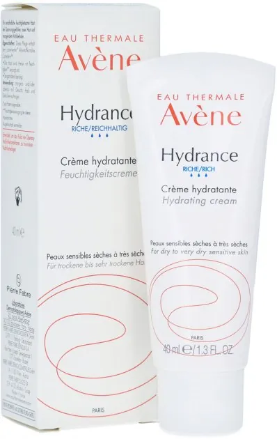 Крем для обличчя Avene Hydrance Rich насичений зволожуючий для сухої і дуже сухої шкіри, 40 мл