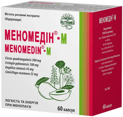 Меномедін-М капсули №60 (10х6)