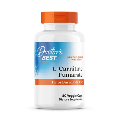Амінокислота Doctor's Best L-Carnitine Fumarate, 60 капсул