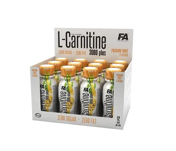 Амінокислота Fitness Authority L-Carnitine 3000 Plus passion fruit, 12 штук по 100 мл