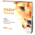 Лаен таблетки, в/плів. обол. по 600 мг №4