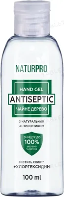 Гель для рук NaturPRO Чайне дерево антисептичний, 100 мл