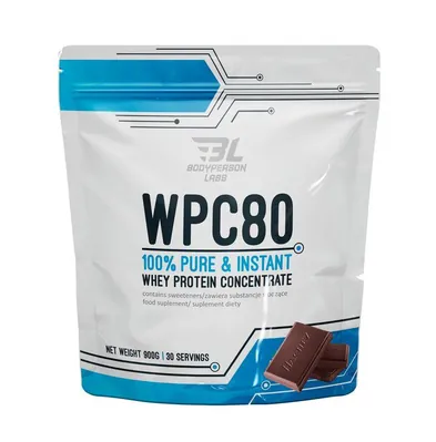 Протеїн сироватковий концентрат Bodyperson Labs WPC80 шоколад, 900 г