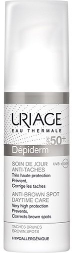 Крем для обличчя та тіла Uriage Depiderm SPF 50+ денний проти пігментних плям, 30 мл