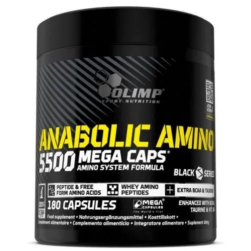 Амінокислоти Olimp Anabolic Amino 5500 Mega, 180 капсул