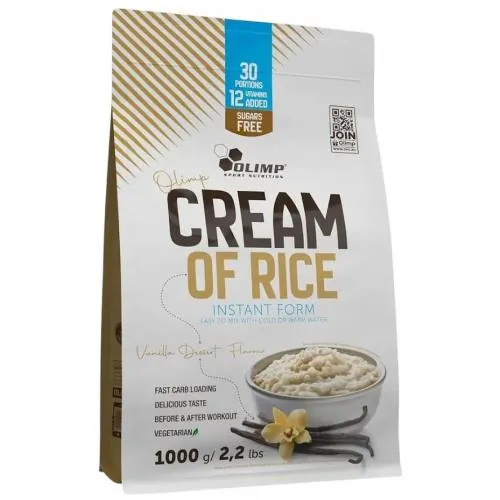 Рисова каша Olimp Cream of Rice ваниль, 1000 г