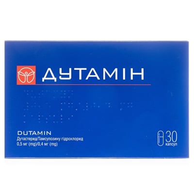 Дутамин капсулы тв. по 0.5 мг/0.4 мг №30 (6х5)