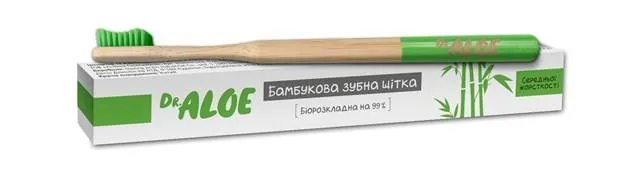 Зубна щітка Dr.Aloe середньої жорсткості