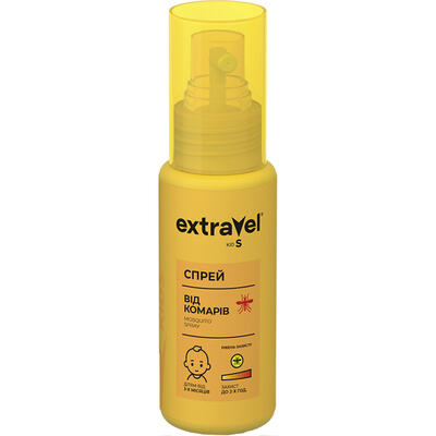 Спрей от комаров ExtraVel Kids для детей от 3-х месяцев, 70 мл