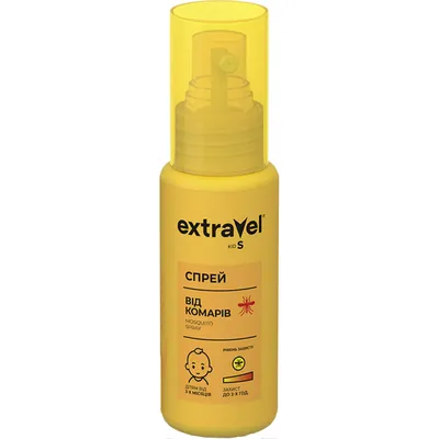 Спрей від комарів ExtraVel Kids для дітей від 3-х місяців, 70 мл