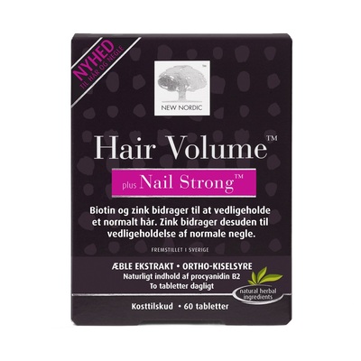 Комплекс для волос и ногтей New Nordic Hair Volume Plus Nail Strong таблетки №60
