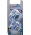 Пустушка силіконова Baby-Nova 27231-2 симетрична, розмір 1, блакитна 0-6 місяців, 2 шт