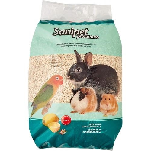 Наполнитель для клеток Padovan Sanipet profumato из кукурузных гранул, 10 л
