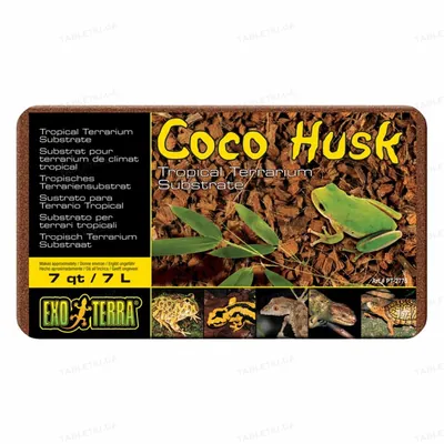 Наповнювач для тераріуму Exo Terra Coco Husk Кокосова стружка, 7 л