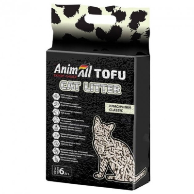 Наполнитель для туалета AnimAll ТОФУ Классик, 2,6 кг (6 л)