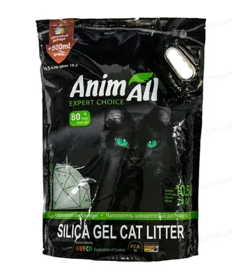 Наповнювач для туалету AnimAll силікагелевий Зелений смарагд, 10,5 л