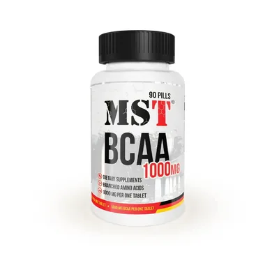MST Комплекс Амінокислот ВСАА в таблетках BCAA 1000 - 90 таблеток (4260641160815)