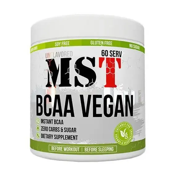 Амінокислоти MST Nutrition BCAA Vegan без смаку, 300 г