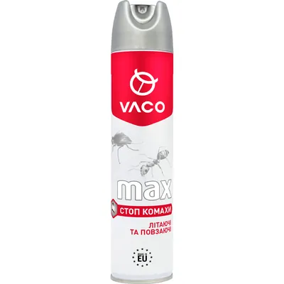 Аерозоль Vaco Max від літаючих та повзаючих комах, 300 мл