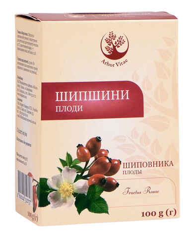 Шиповника плоды по 100 г в пач. с внут. пак.