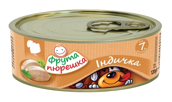 Пюре мясное Фрута Пюрешка Индюшка, 120 г