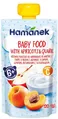 Пюре фруктове Hame Hamanek Яблуко і абрикос з сиром, 120 г